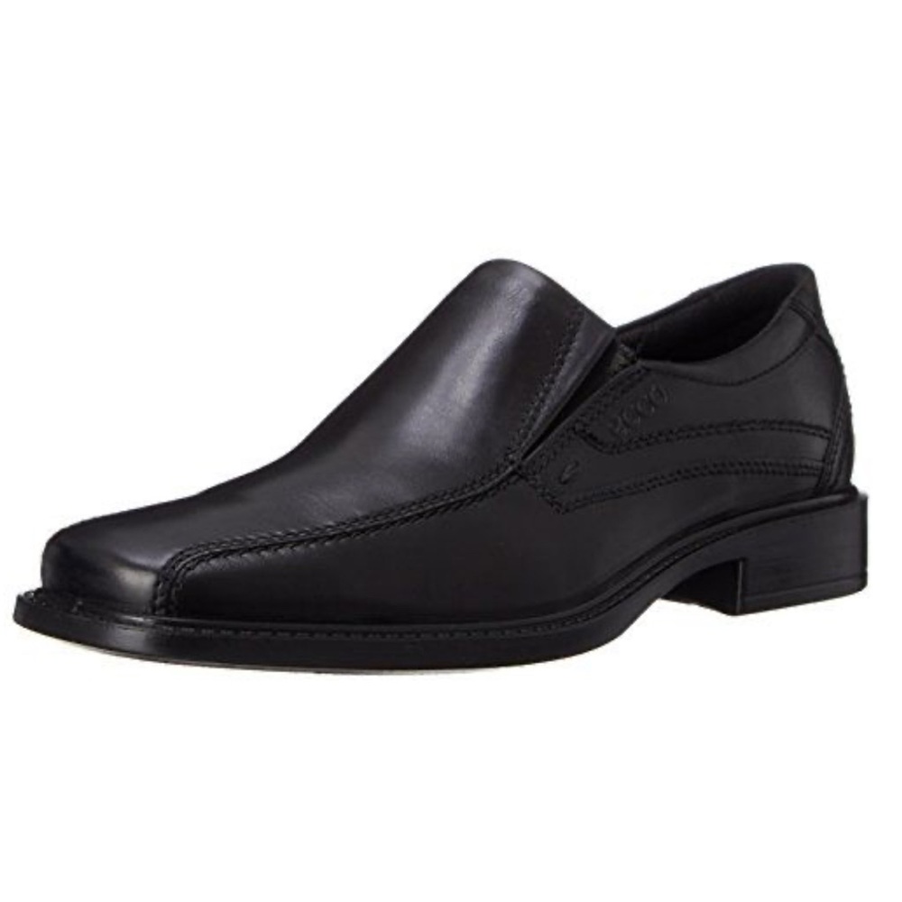 Ecco Black leather Loafers Sleek Slip-Ons